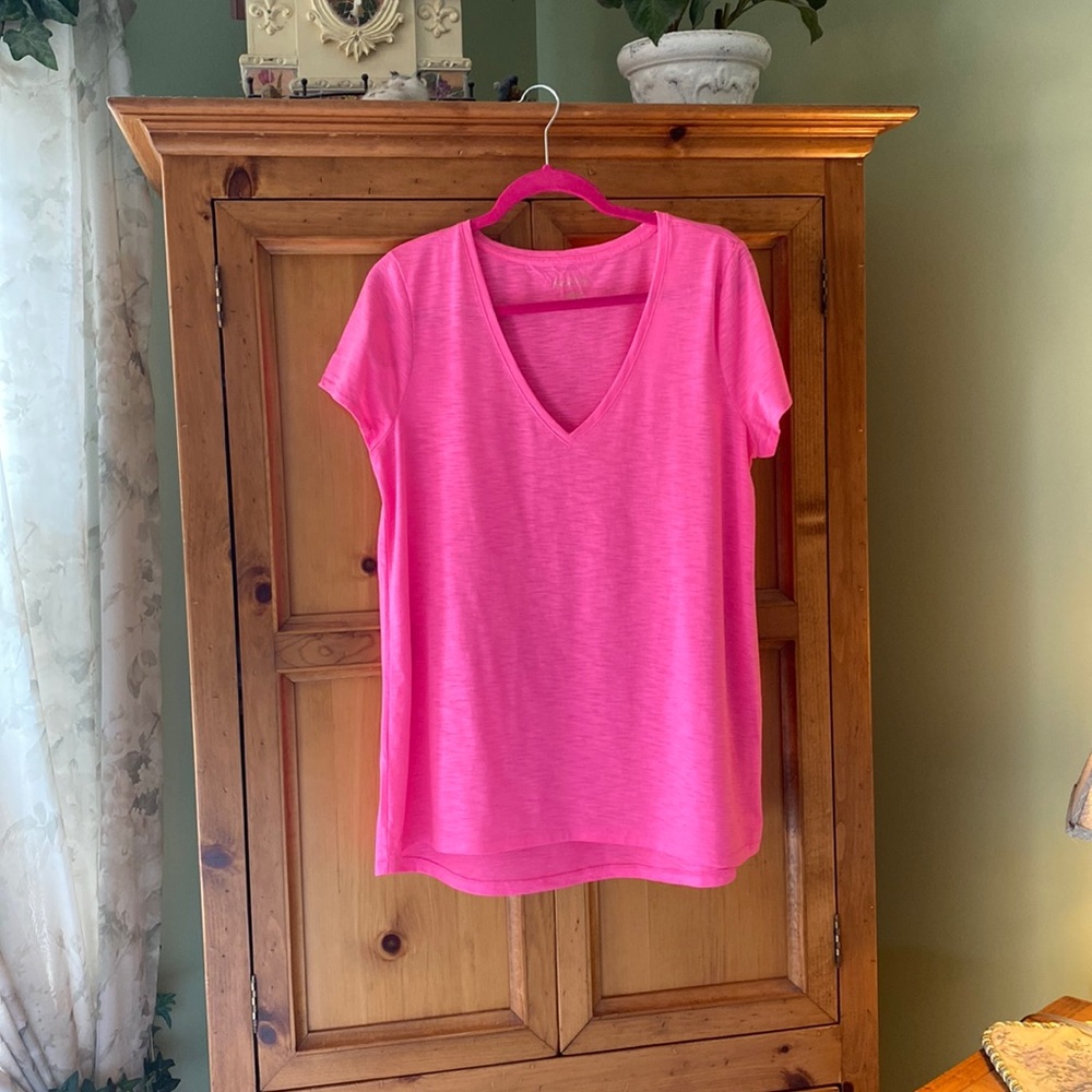 Lilly Pulitzer Etta V-neck Top size L